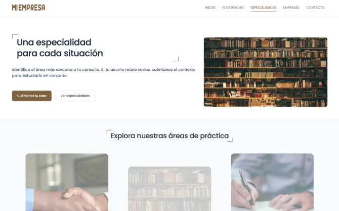 Especialidades